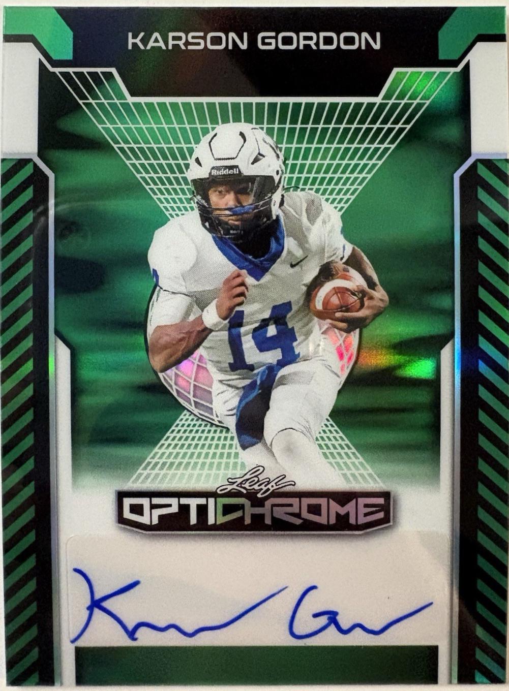 Karson Gordon [Green Prismatic] #BA-KG1