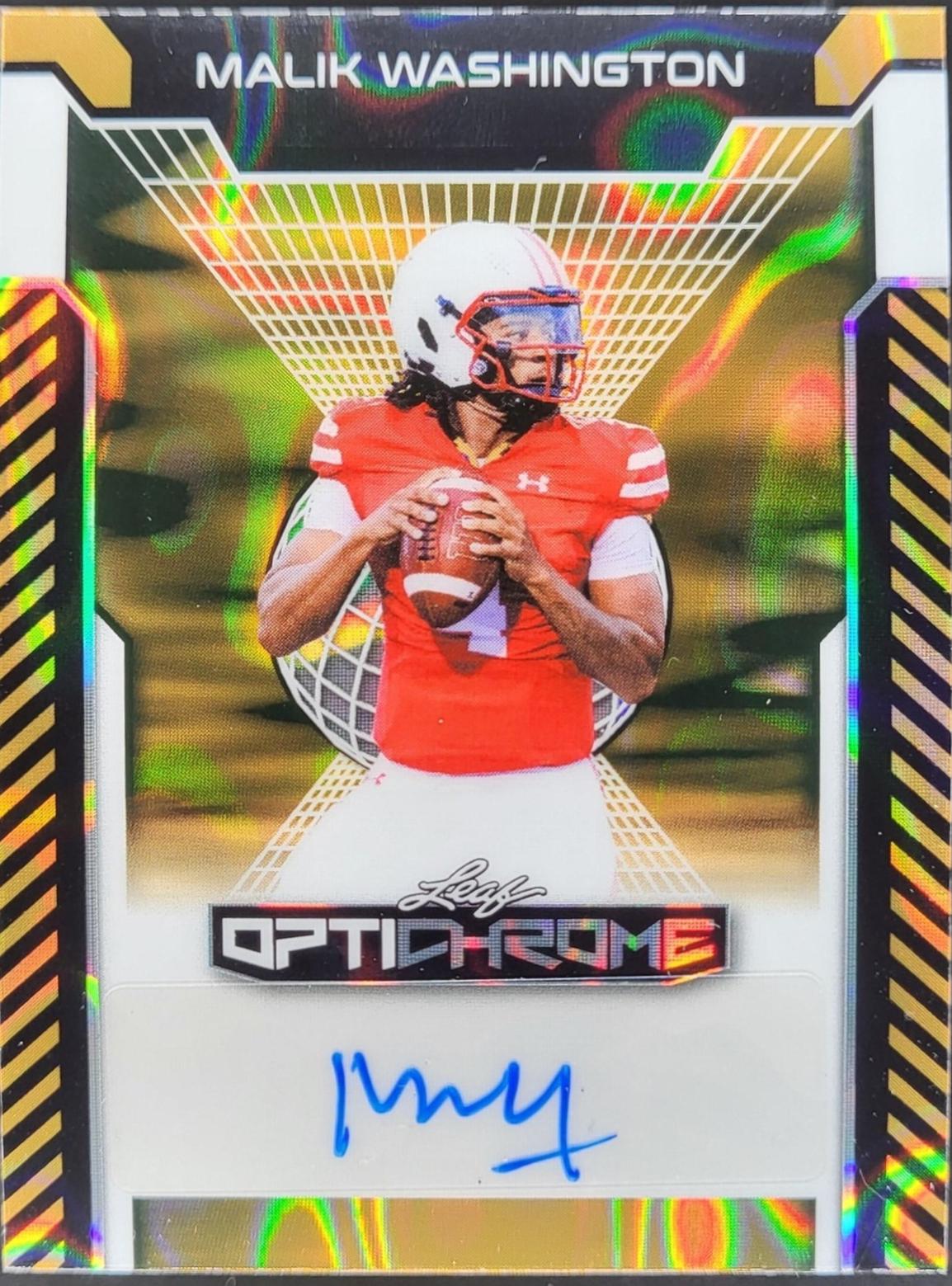 Malik Washington [Gold Lava] #BA-MW1
