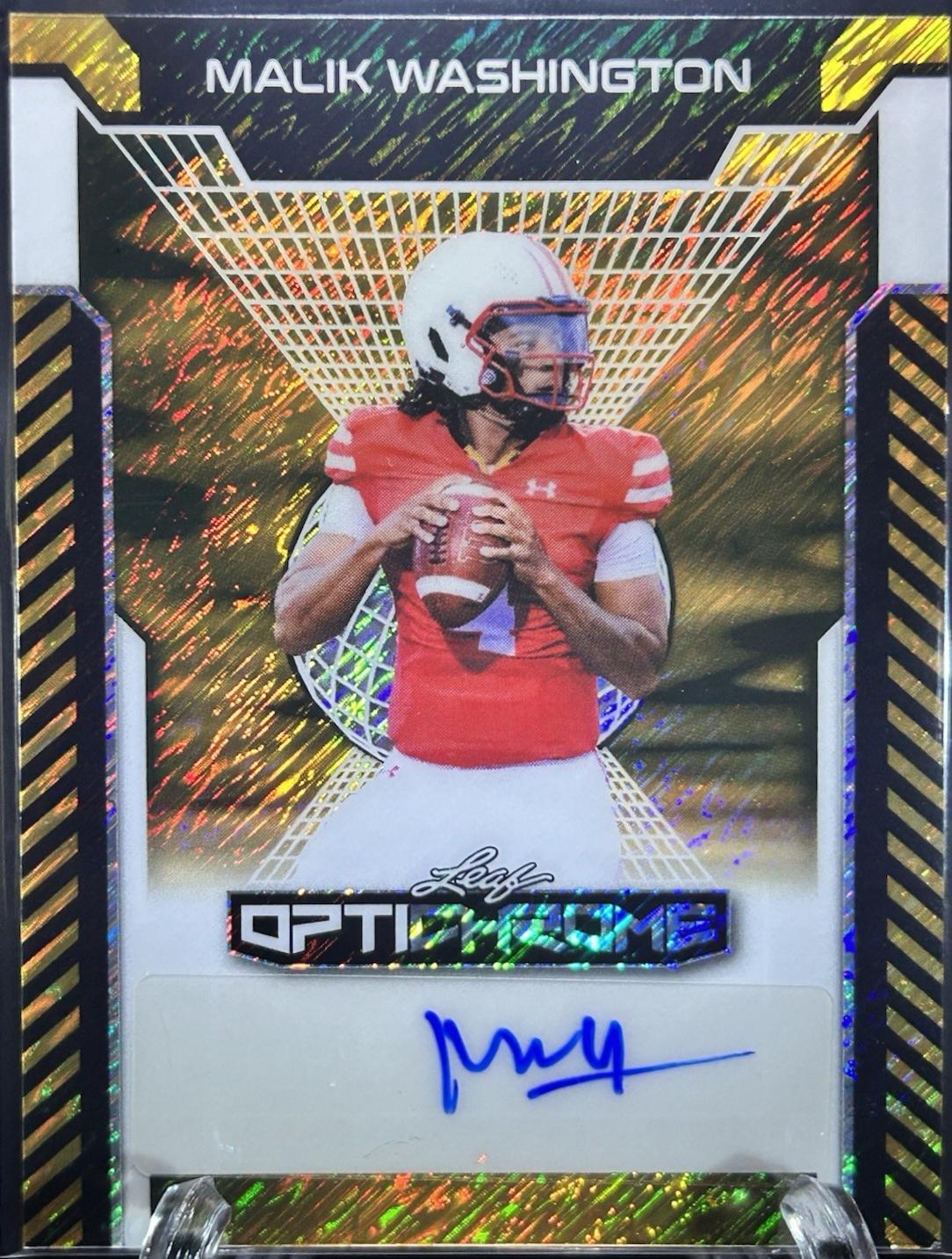 Malik Washington [Gold Shimmer] #BA-MW1