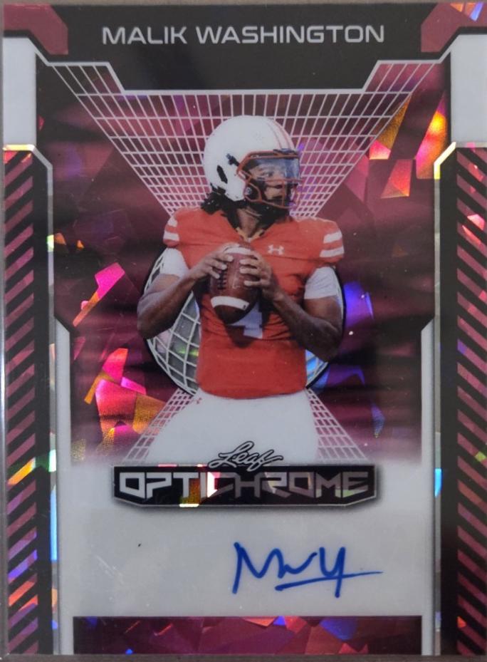 Malik Washington [Pink Crystal] #BA-MW1