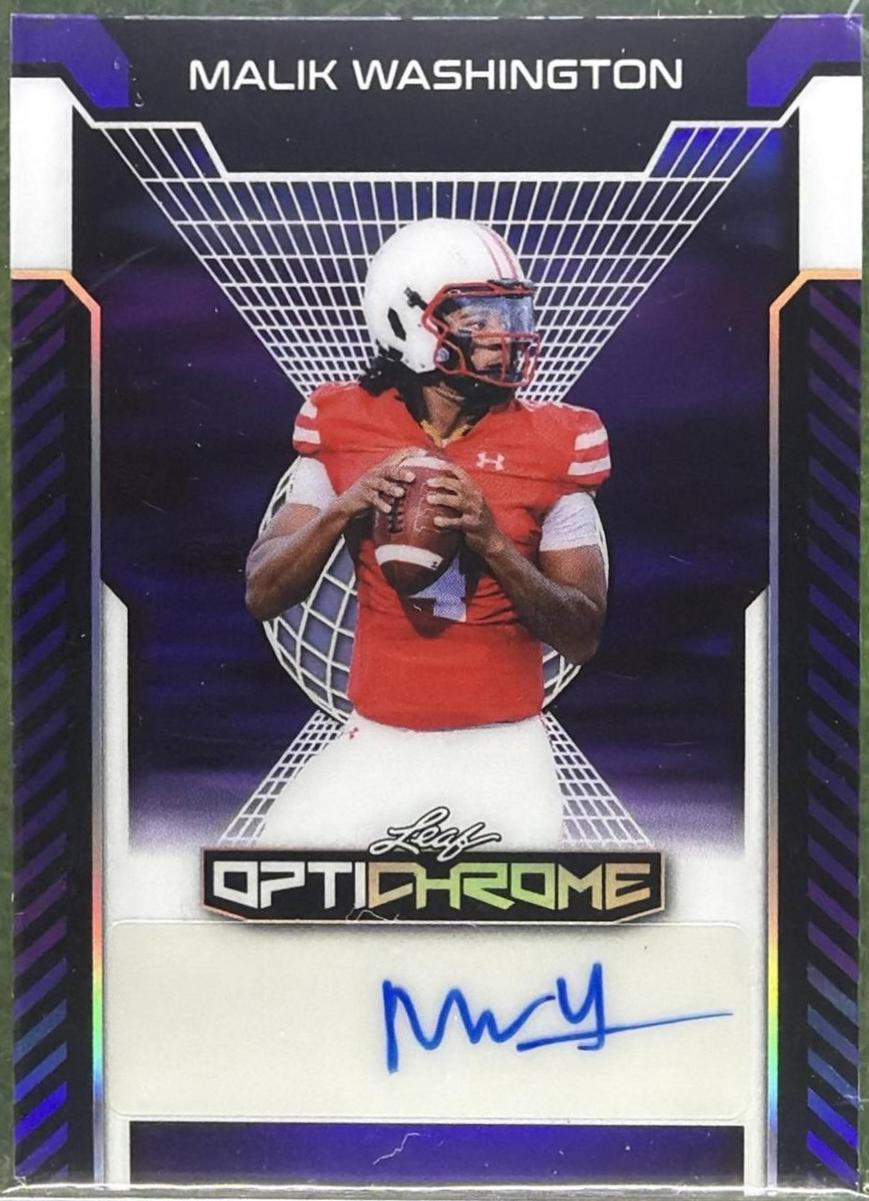 Malik Washington [Purple Prismatic] #BA-MW1