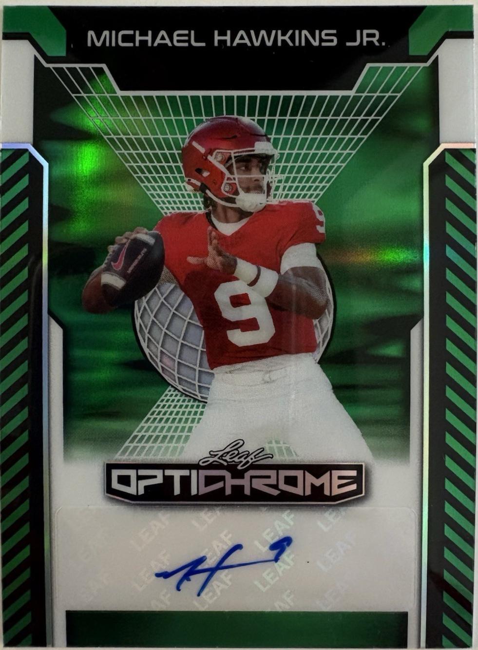Michael Hawkins Jr. [Green Prismatic] #BA-MHJ