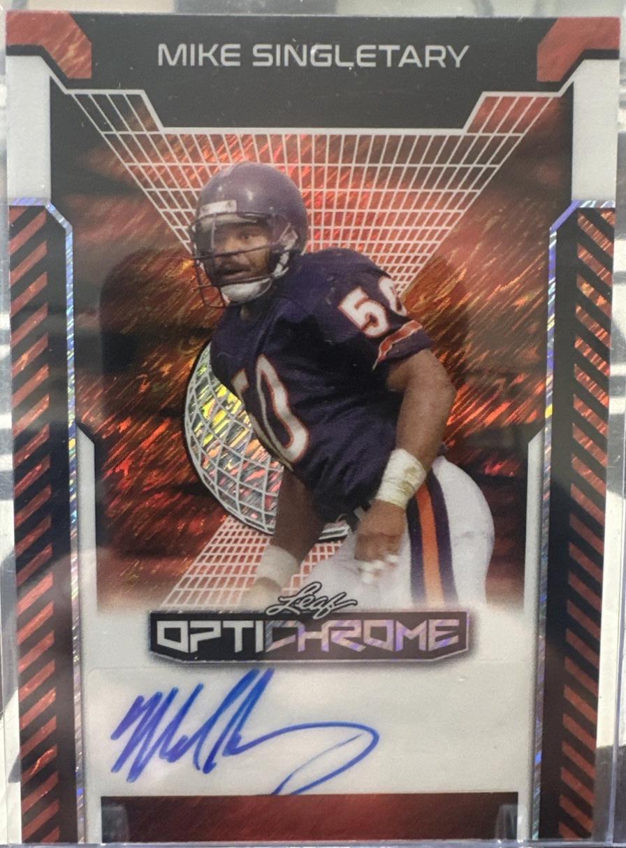 Mike Singletary [Orange Prismatic] #BA-MS1