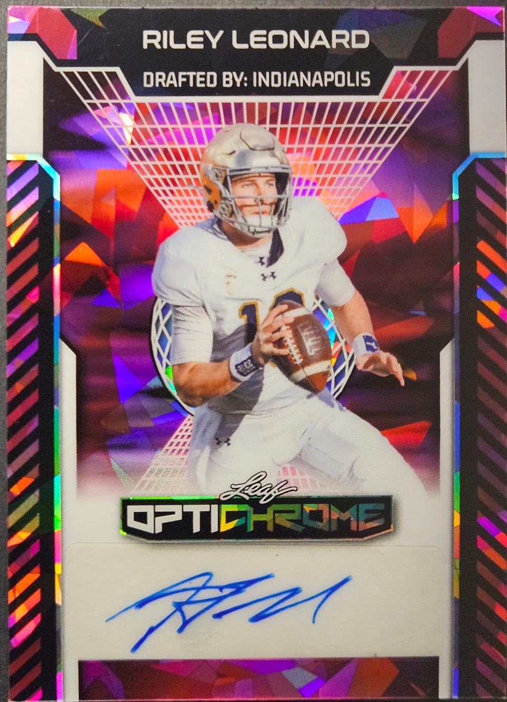 Riley Leonard [Pink Prismatic] #BA-RL1
