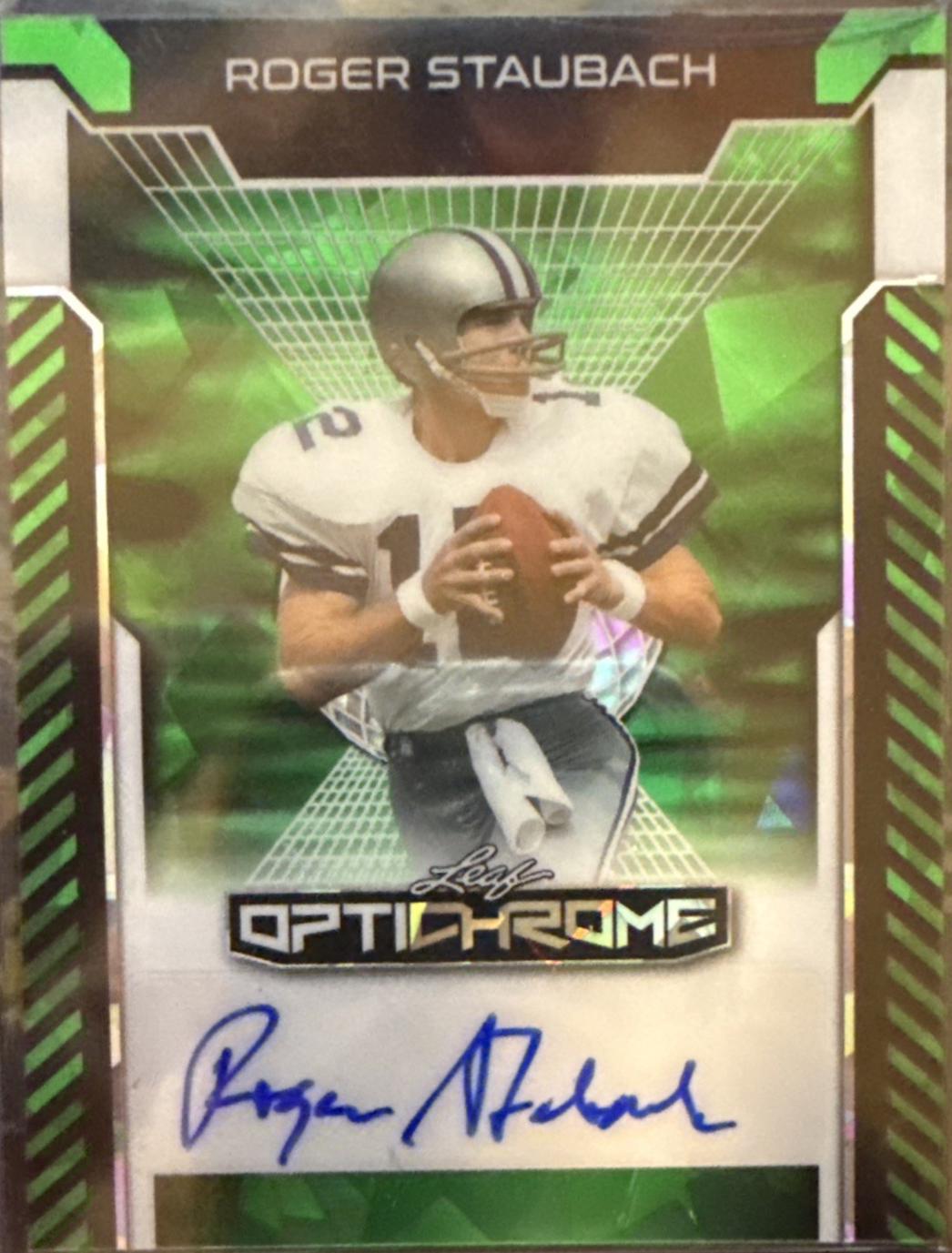 Roger Staubach [Green Prismatic] #BA-RS1