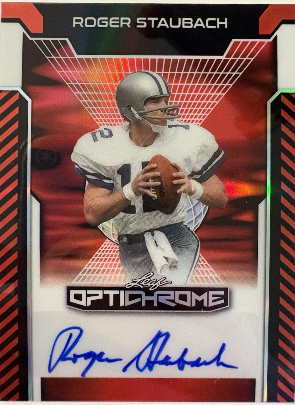 Roger Staubach [Red Prismatic] #BA-RS1