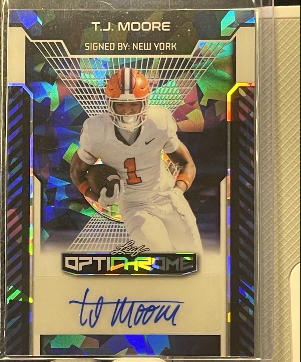 T.J. Moore [Blue Prismatic] #BA-TJM
