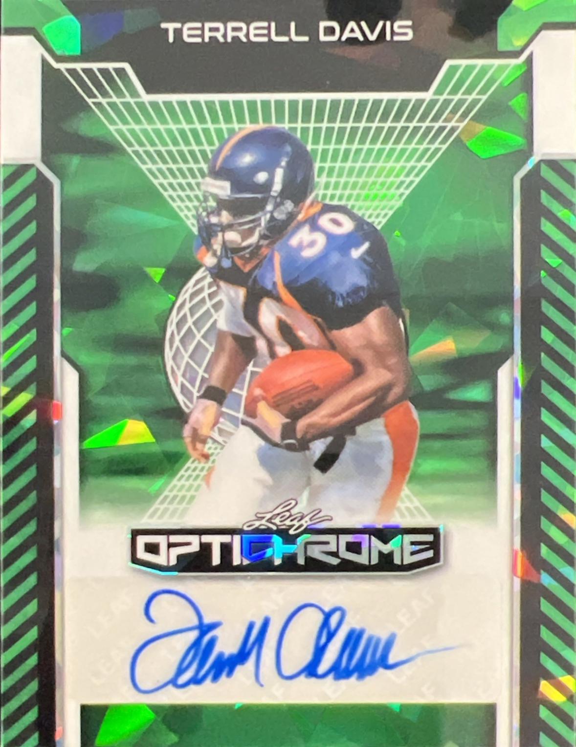 Terrell Davis [Green Prismatic] #BA-TD1