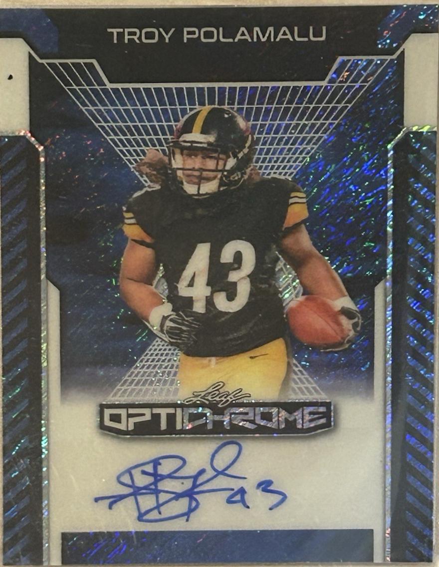 Troy Polamalu [Blue Prismatic] #BA-TP1