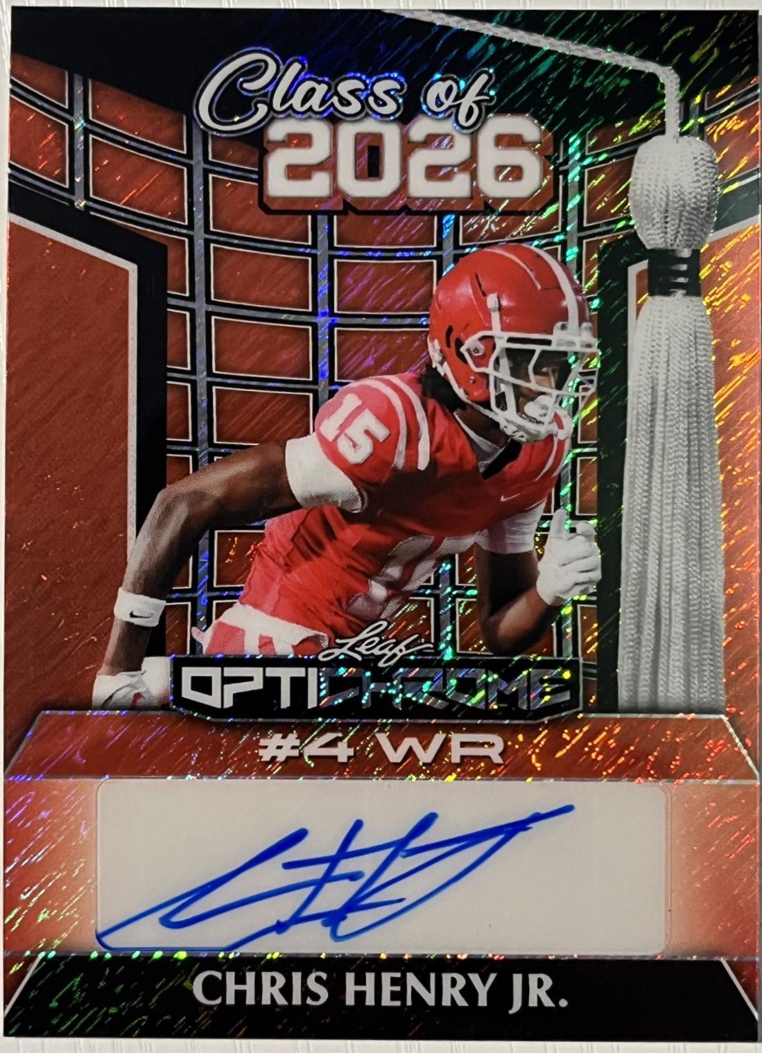 Chris Henry Jr. [Orange Shimmer] #26A-CHJ