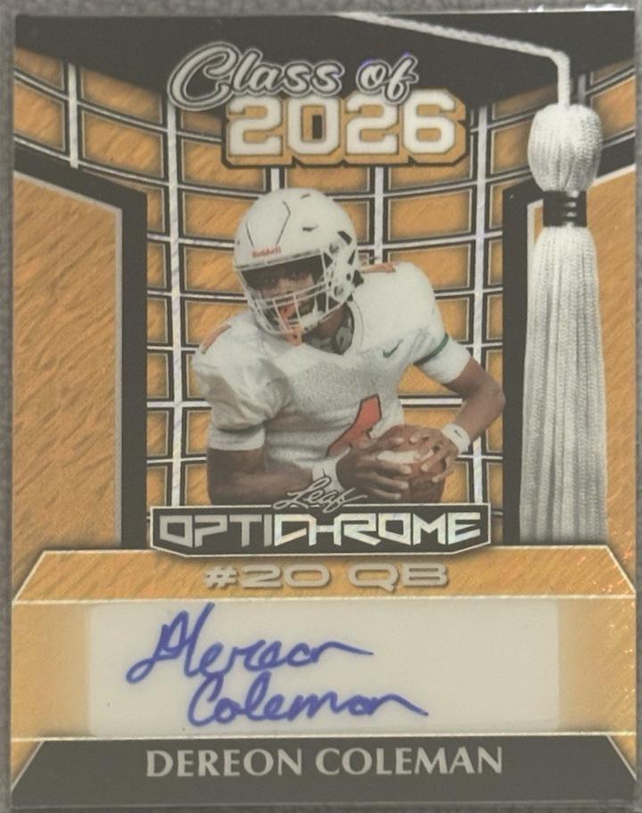Dereon Coleman [Gold Shimmer] #26A-DC1
