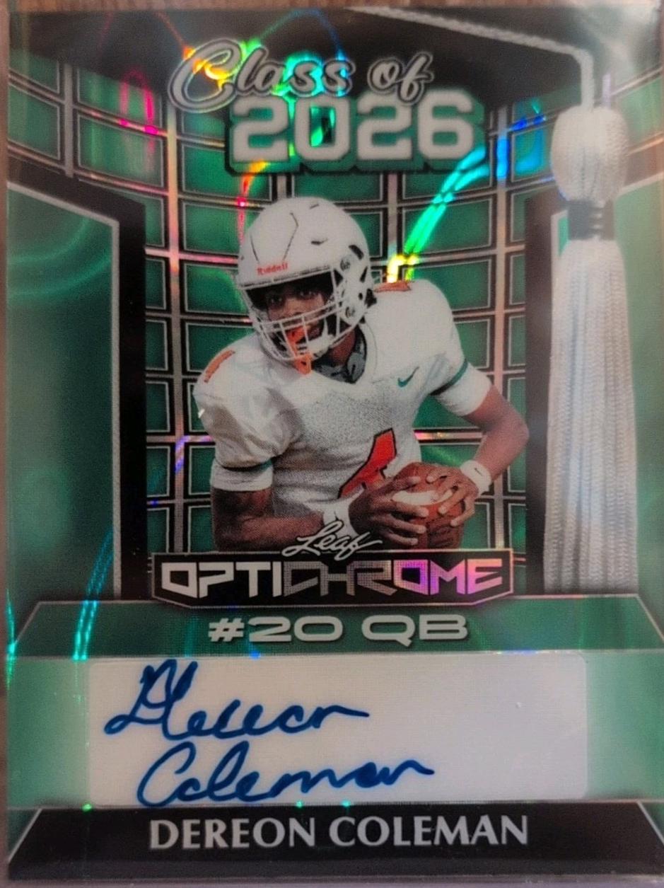 Dereon Coleman [Green Lava] #26A-DC1