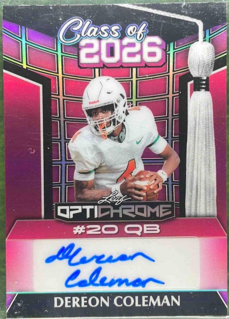 Dereon Coleman [Pink Prismatic] #26A-DC1