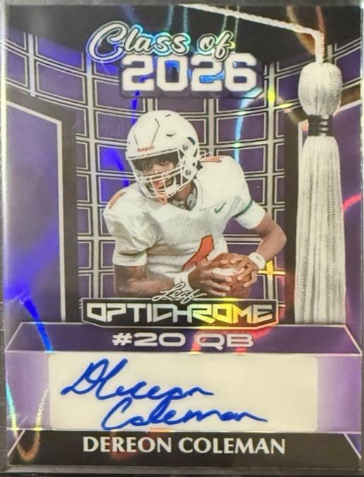 Dereon Coleman [Purple Lava] #26A-DC1