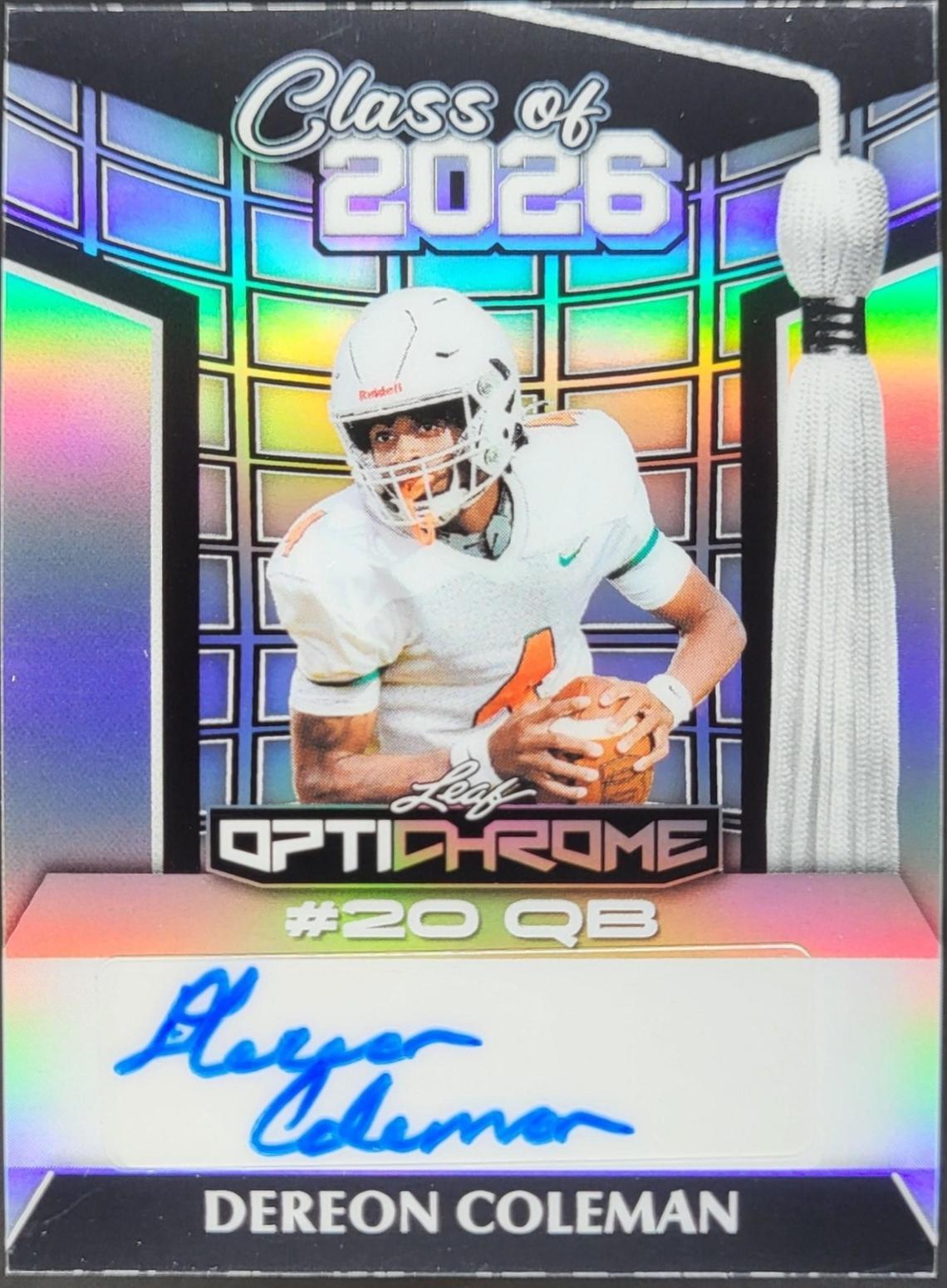Dereon Coleman [Silver Prismatic] #26A-DC1