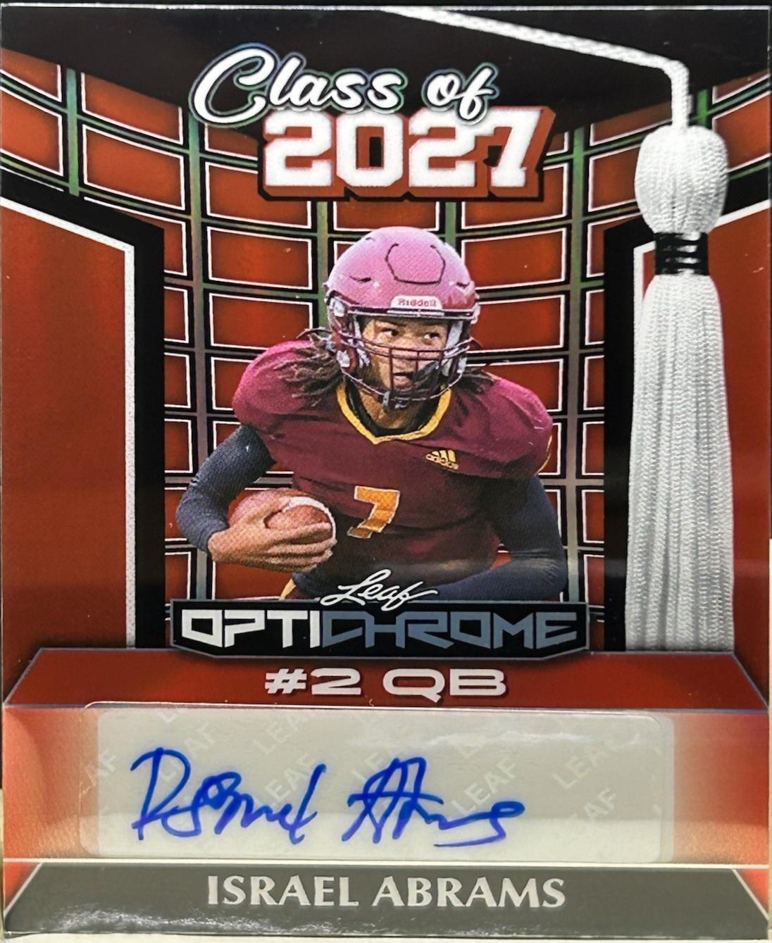 Israel Abrams [Red Prismatic] #27A-IA1