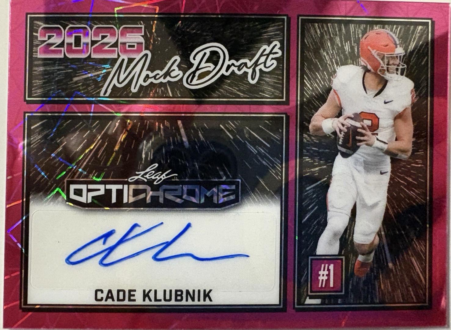 Cade Klubnik [Prismatic Pink] #MA-CK1