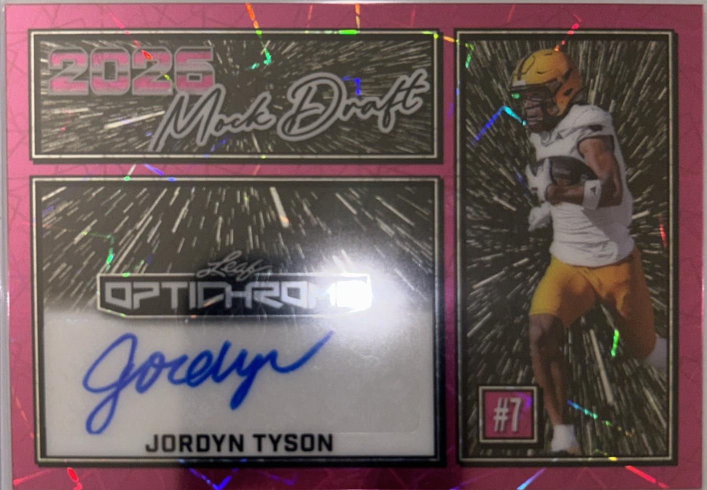 Jordyn Tyson [Lazer Pink] #MA-JT1