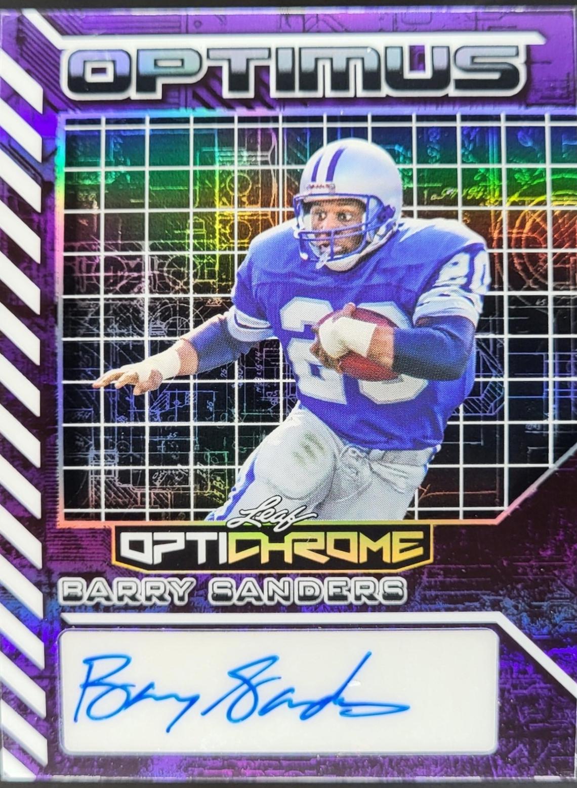 Barry Sanders [Prismatic Purple] #OA-BS1