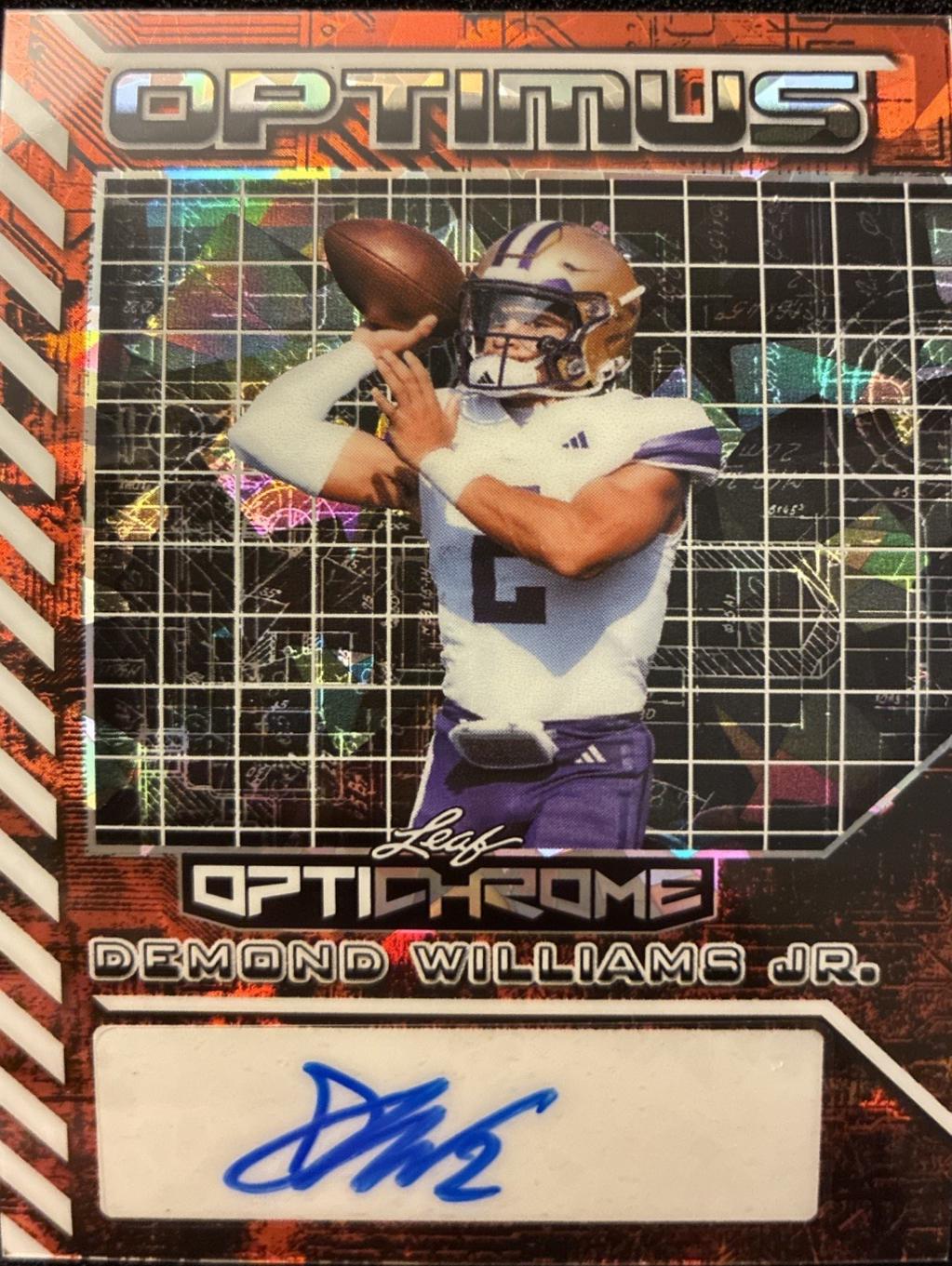 Demond Williams Jr. [Crystal Orange] #OA-DWJ