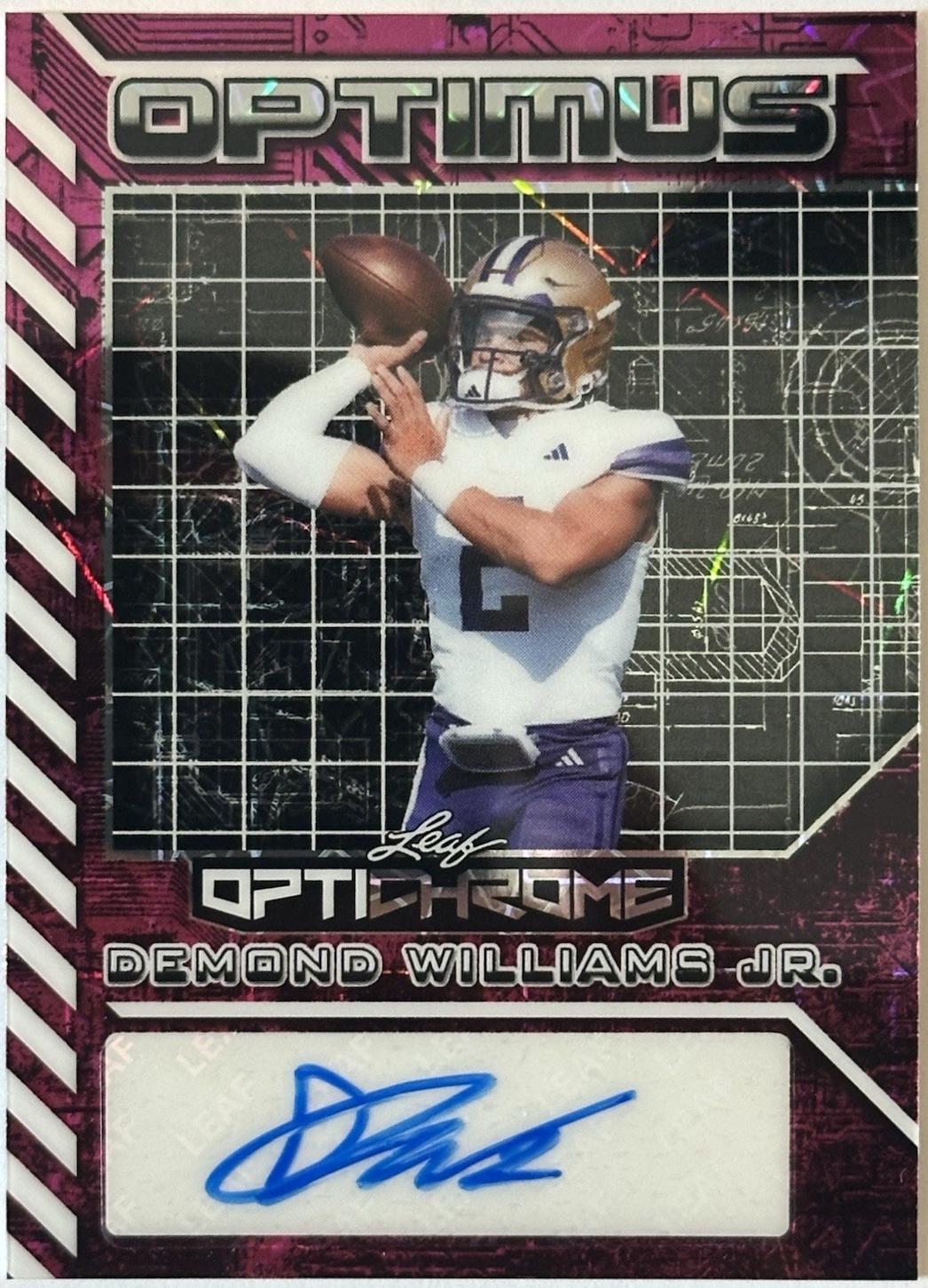 Demond Williams Jr. [Prismatic Pink] #OA-DWJ
