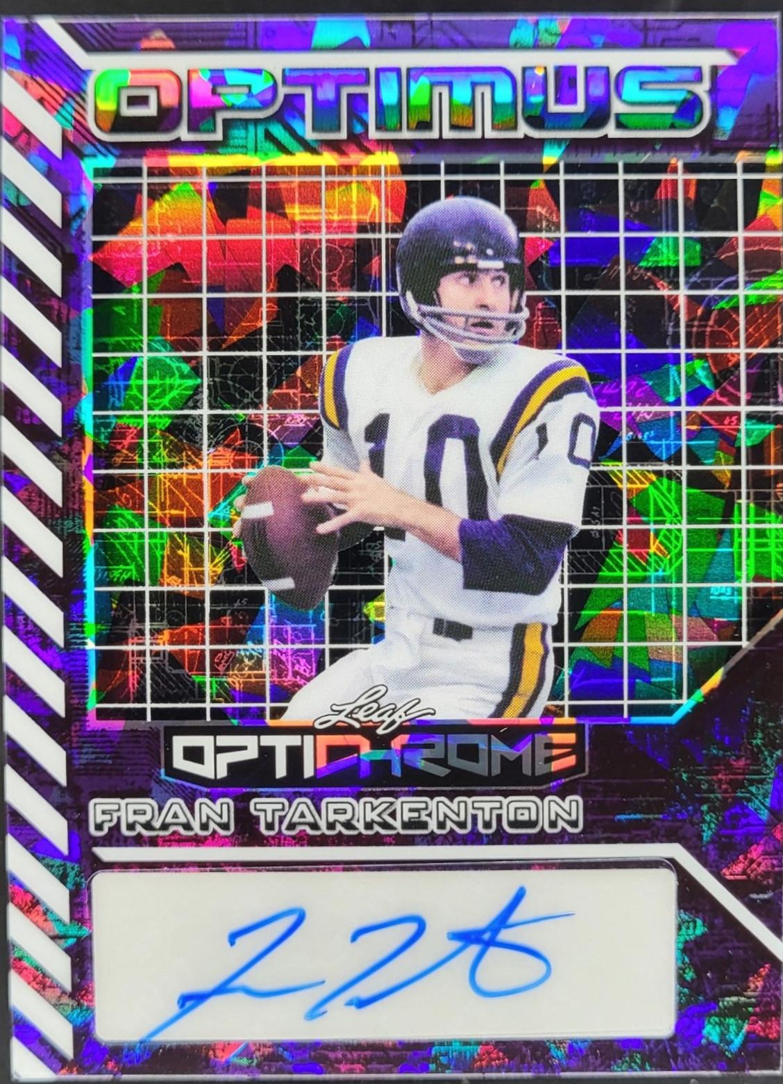 Fran Tarkenton [Crystal Blue] #OA-FT1