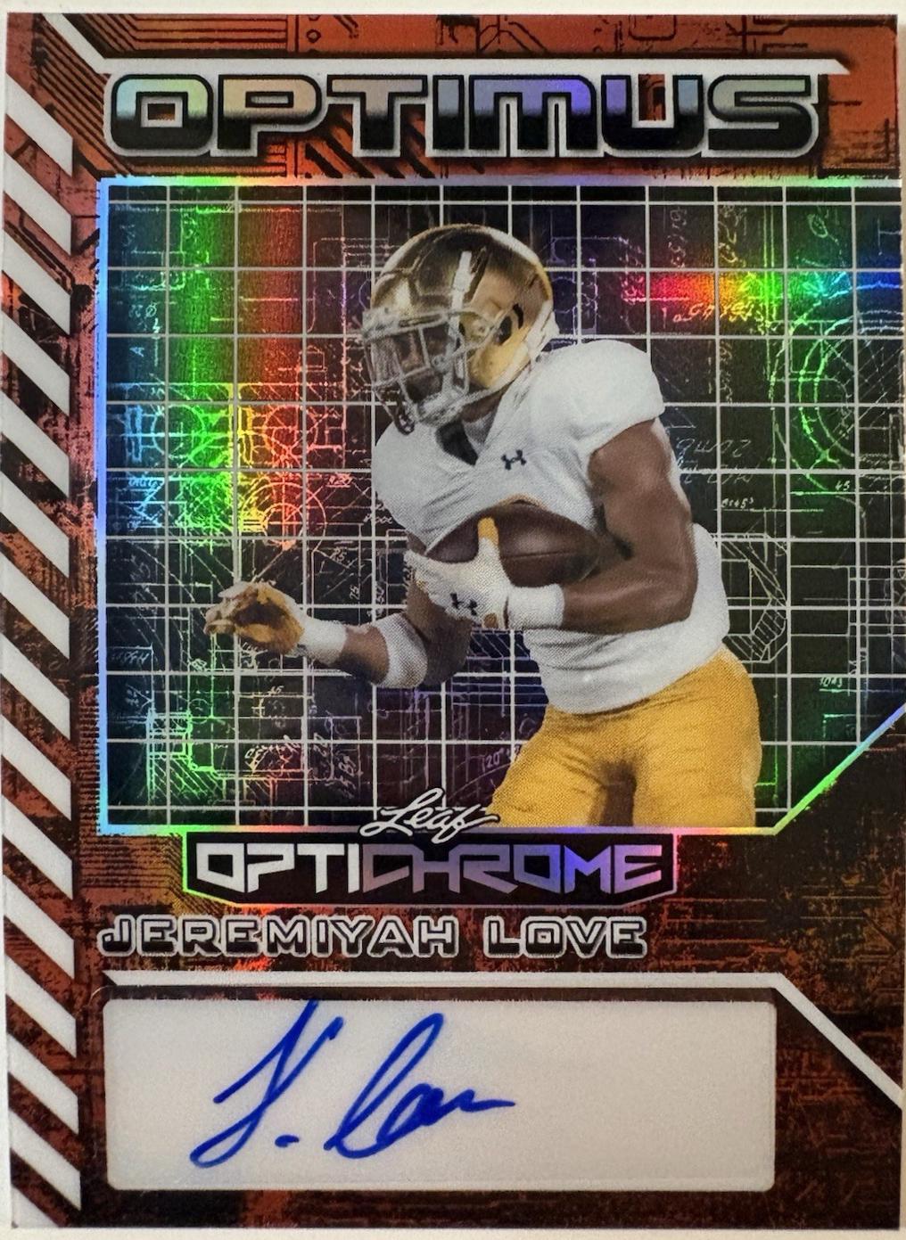 Jeremiyah Love [Prismatic Orange] #OA-JL1