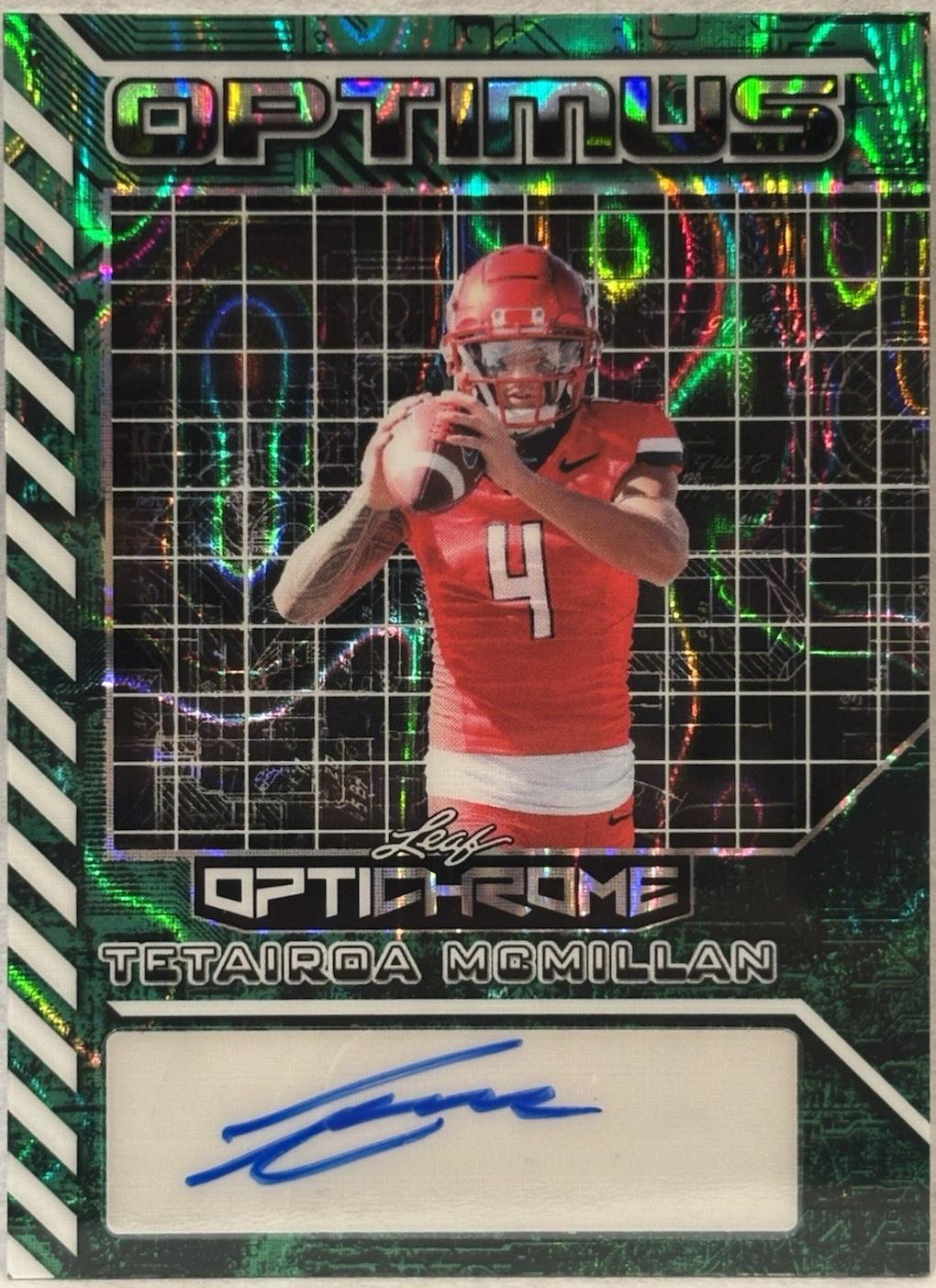 Tetairoa McMillan [Prismatic Green] #OA-TMM