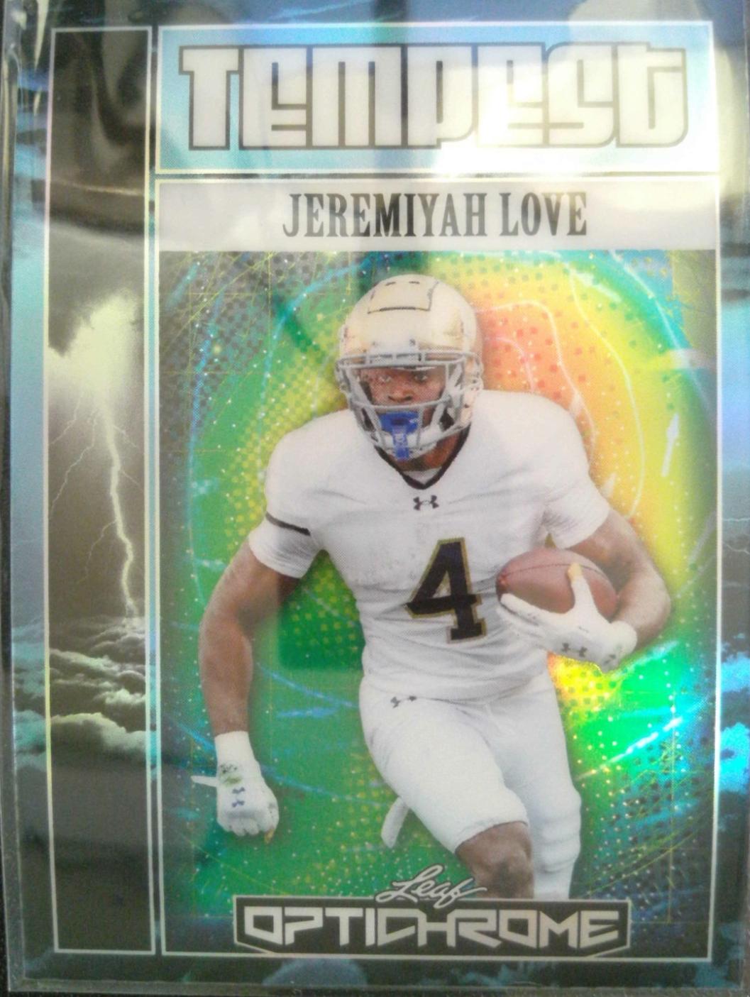 Jeremiyah Love [Prismatic Blue] #TB-27