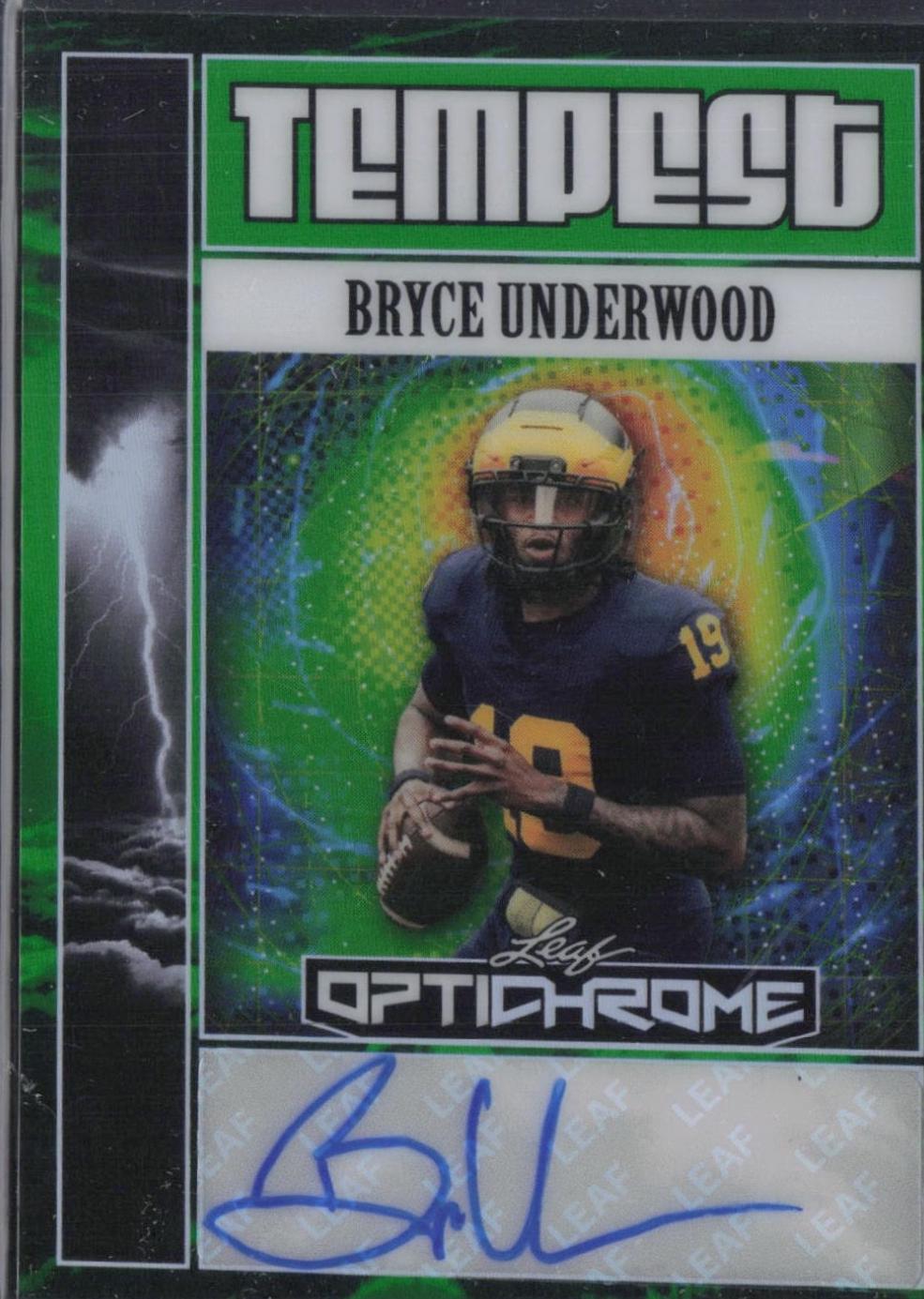 Bryce Underwood [Prismatic Green] #TA-BU1