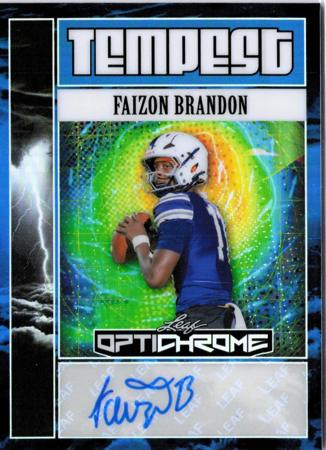 Faizon Brandon [Prismatic Blue] #TA-FB1
