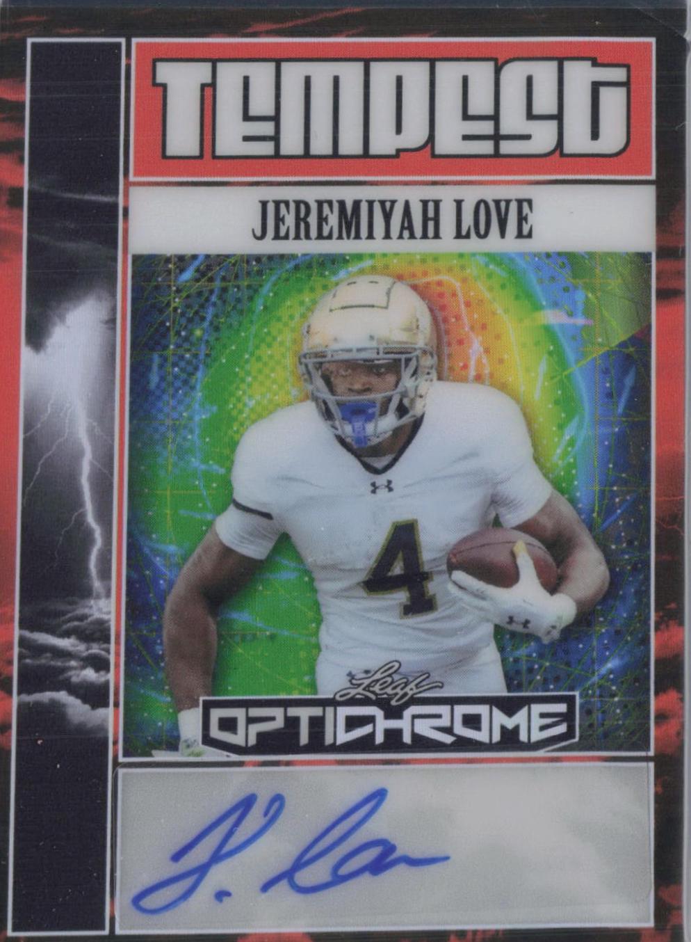Jeremiyah Love [Prismatic Orange] #TA-JL2