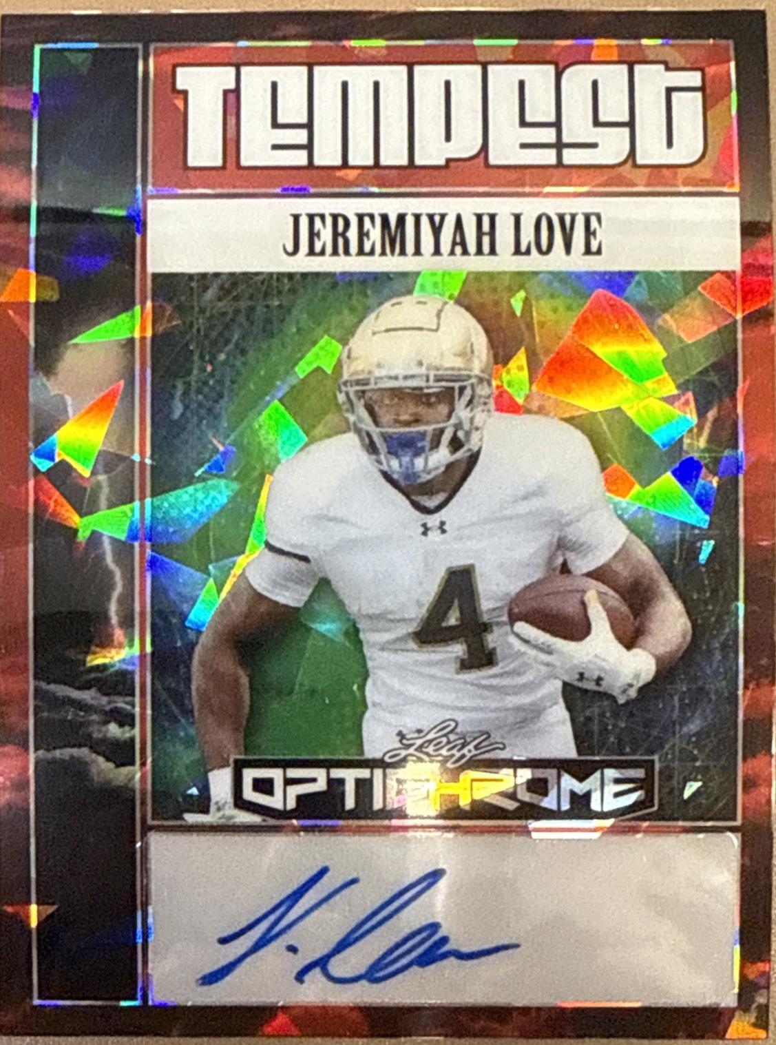 Jeremiyah Love [Prismatic Red] #TA-JL2