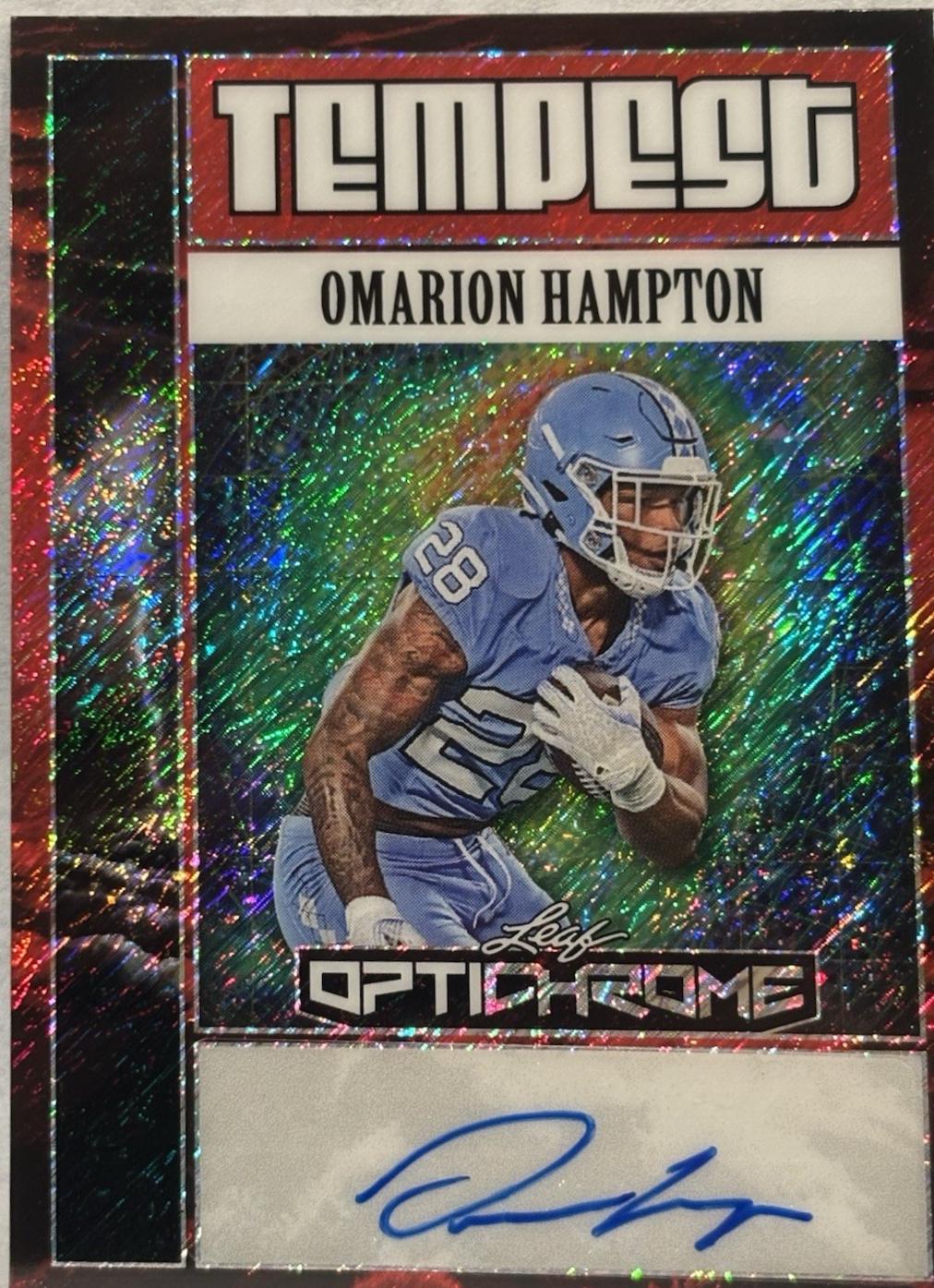 Omarion Hampton [Shimmer Red] #TA-OH1