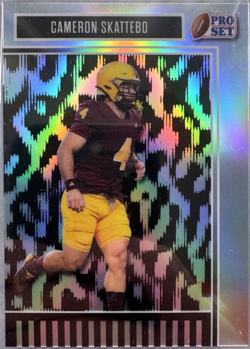 Cameron Skattebo [Prismatic Silver] #22