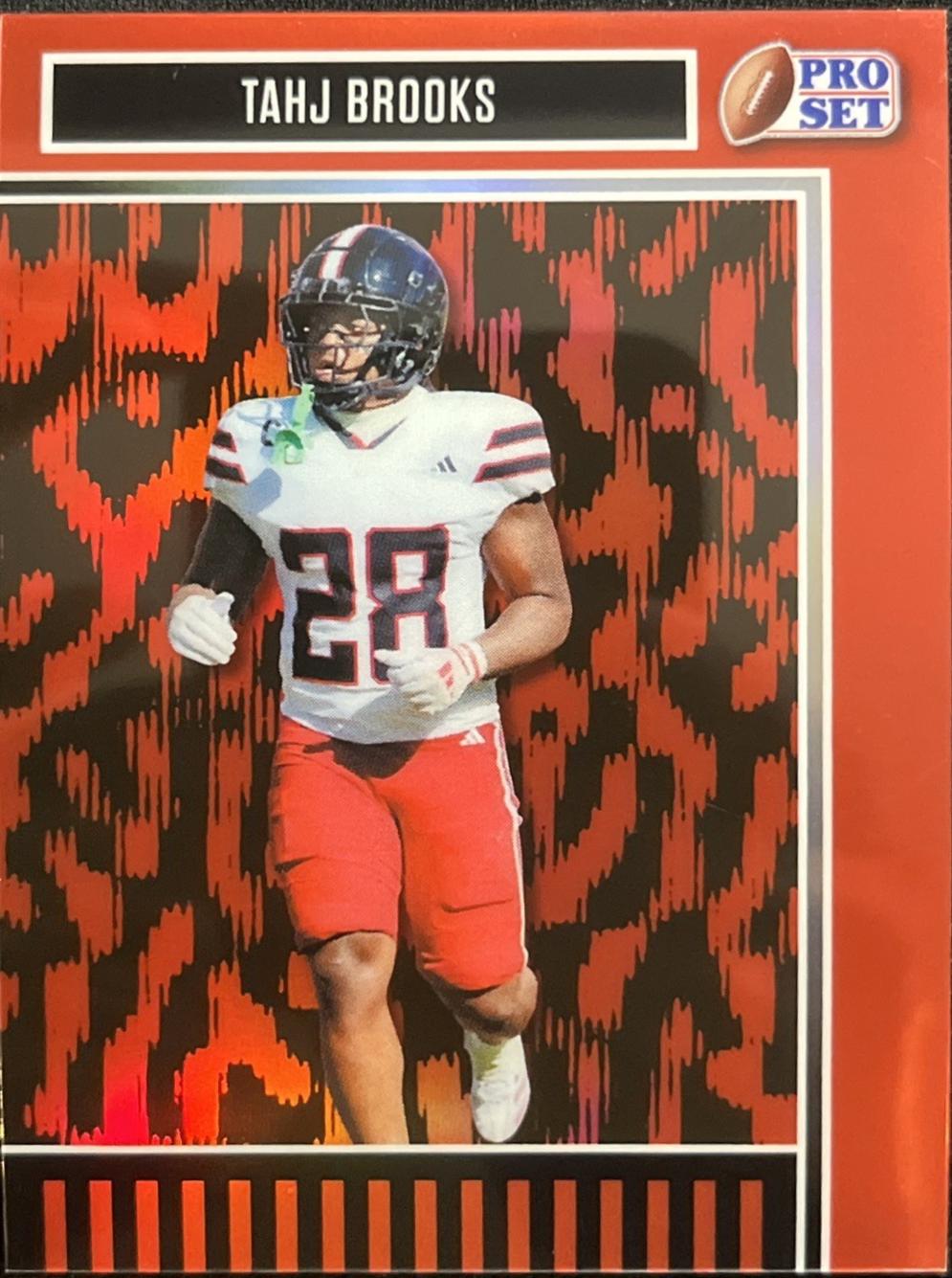Tahj Brooks [Prismatic Red] #142