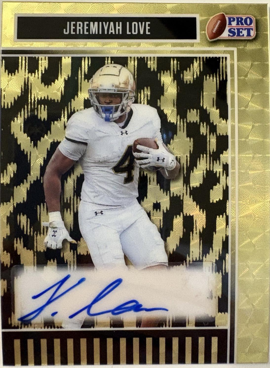 Jeremiyah Love [Prismatic Gold] #BA-JL1