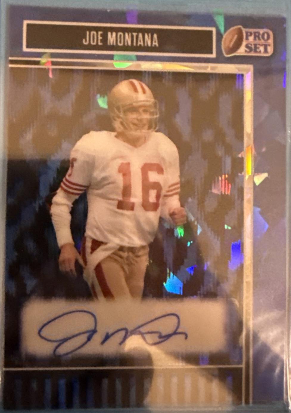 Joe Montana [Crystal Blue] #BA-JM2