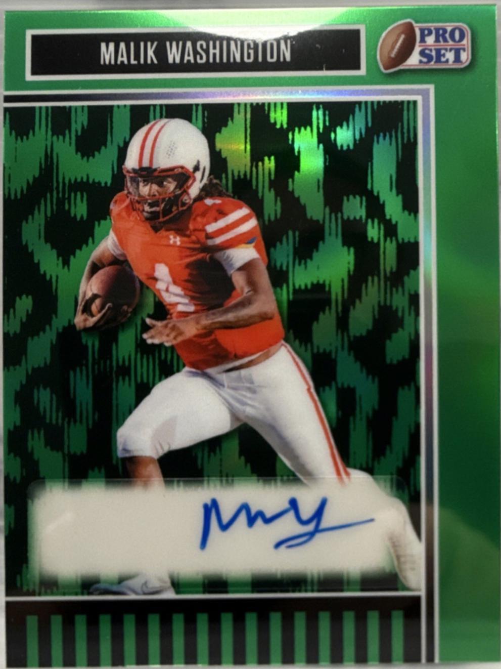 Malik Washington [Prismatic Green] #BA-MW1