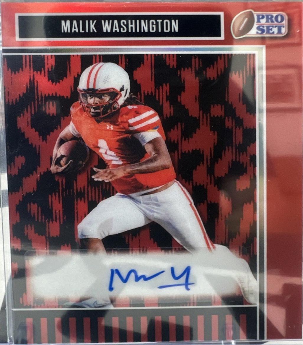 Malik Washington [Prismatic Red] #BA-MW1