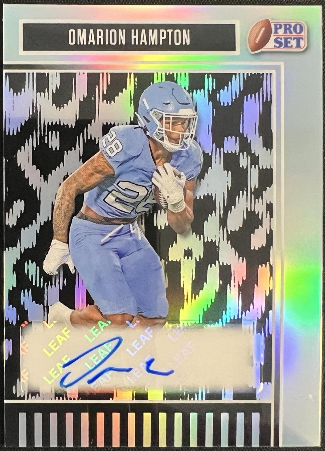 Omarion Hampton [Prismatic Silver] #BA-OH1