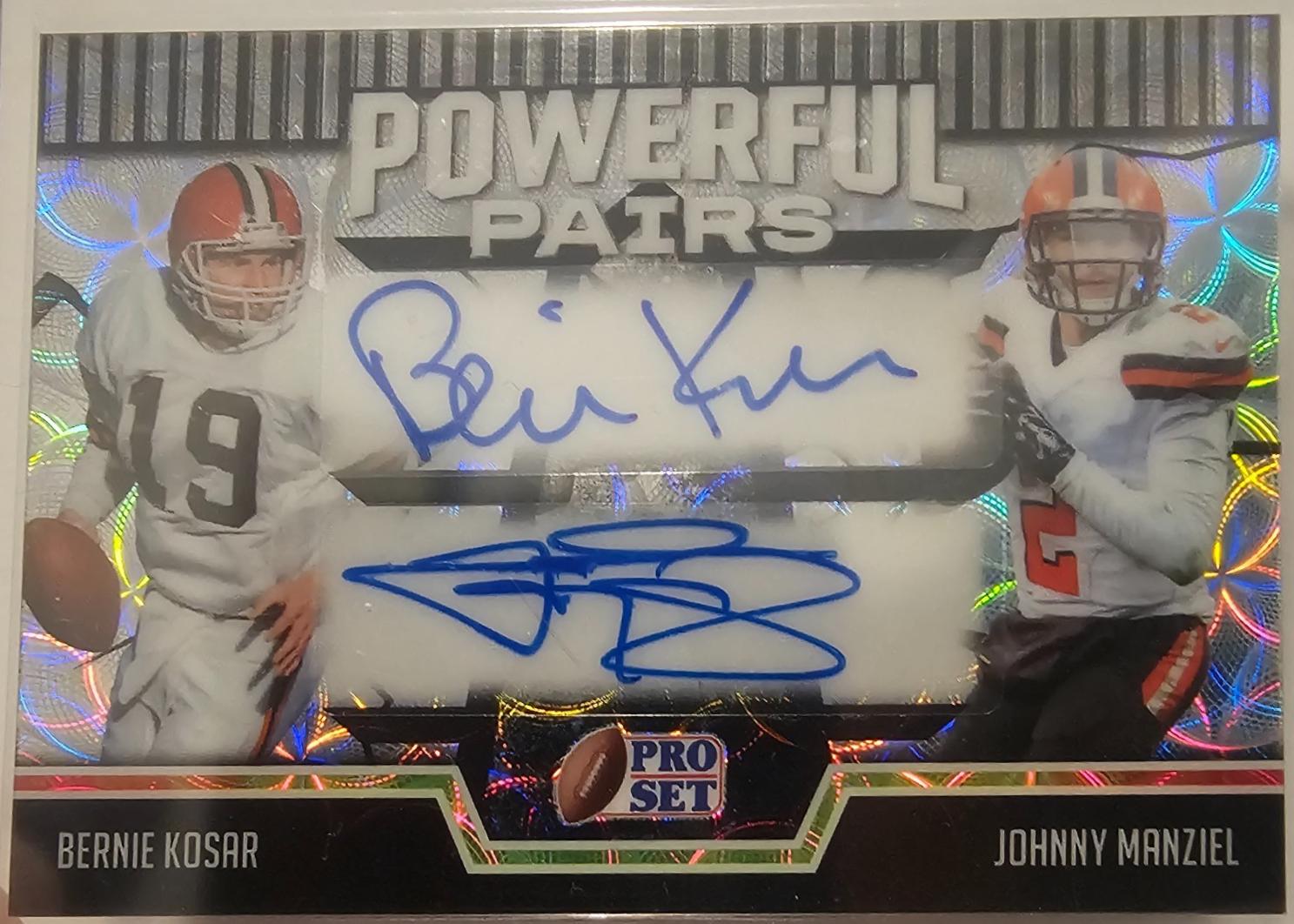 Bernie Kosar / Johnny Manziel [Kaleidoscope Silver] #PP-2