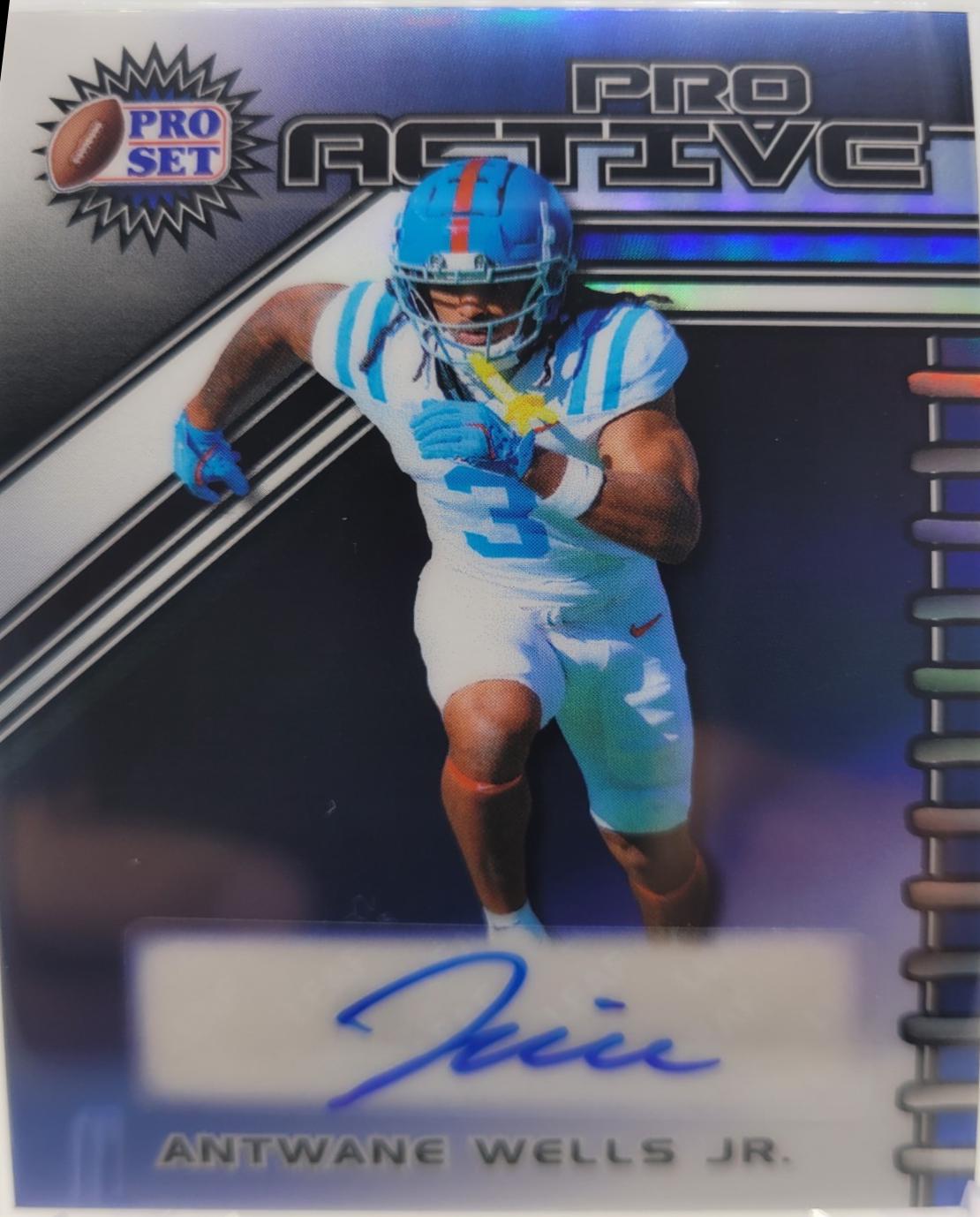 Antwane Wells Jr. [Prismatic Blue] #PA-AWJ