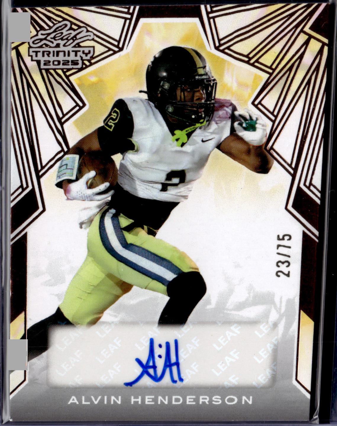 Alvin Henderson #BA-AH1