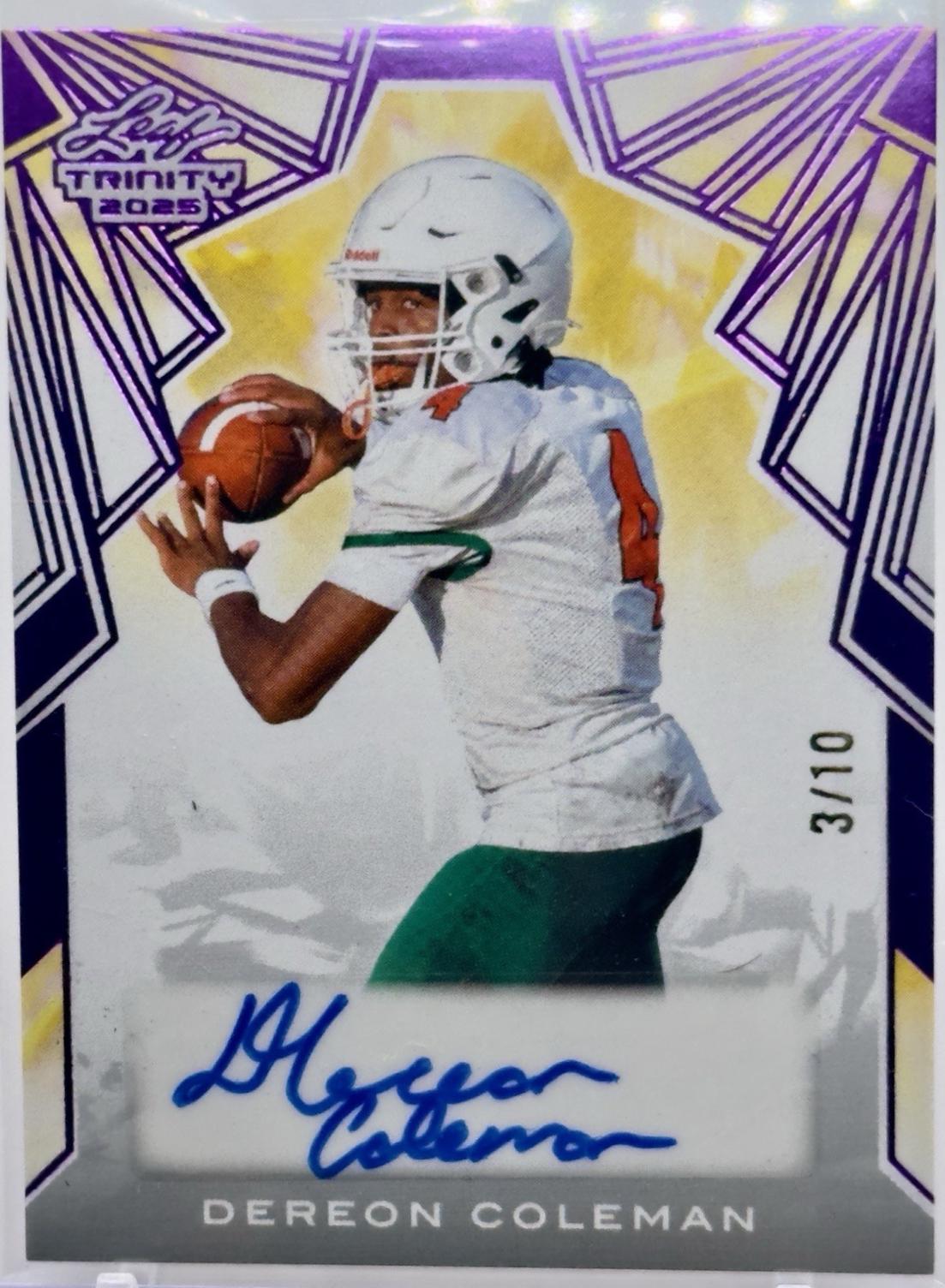 Dereon Coleman #BA-DC1