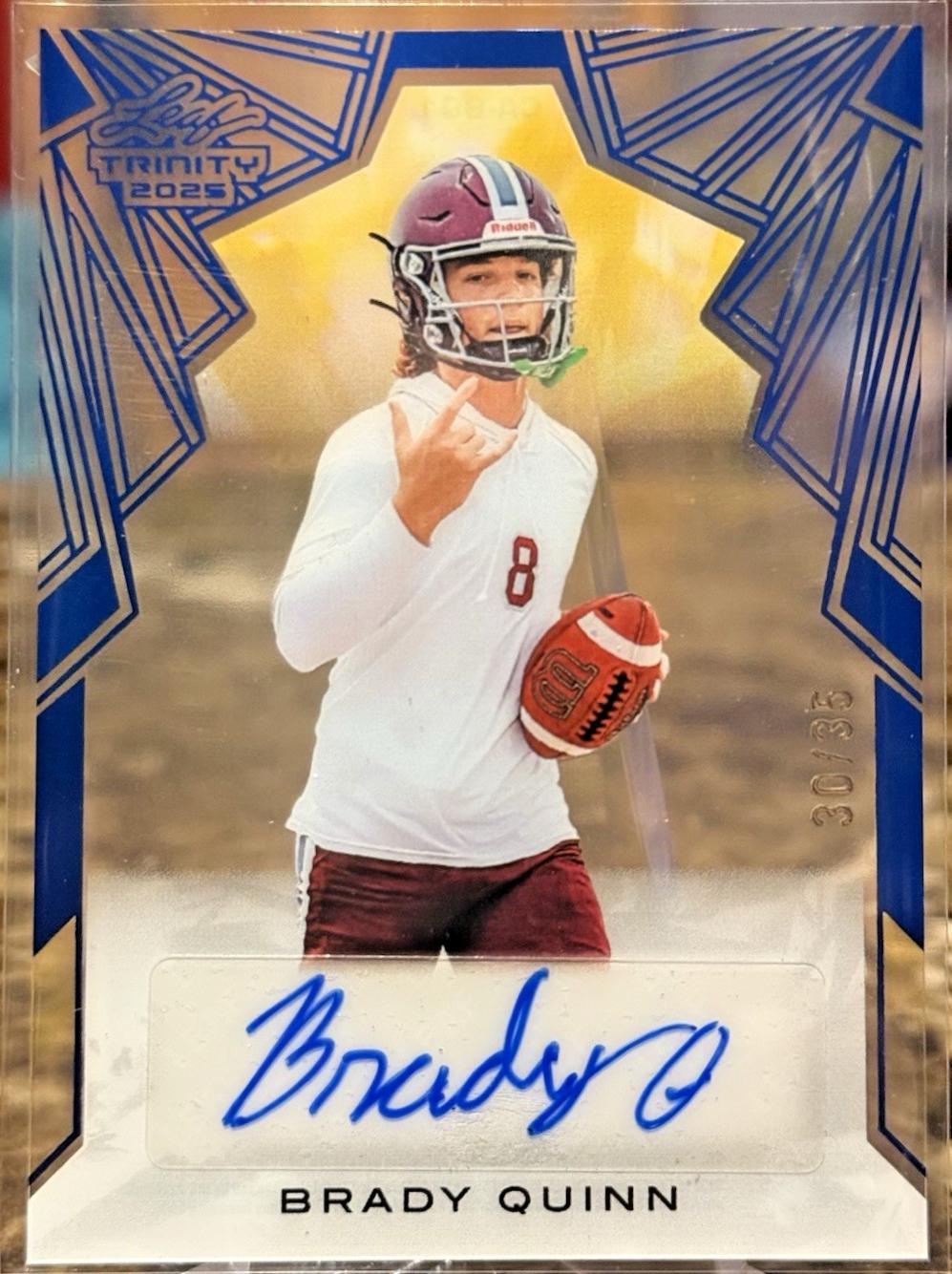 Brady Quinn #CA-BQ1