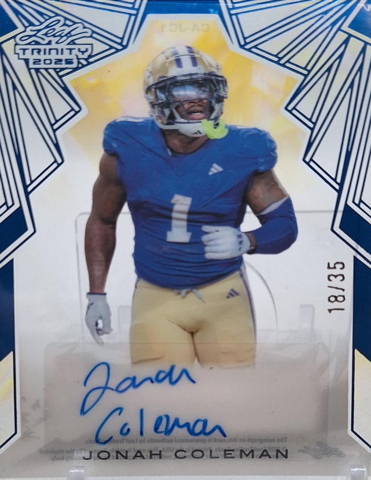 Jonah Coleman #CA-JC1
