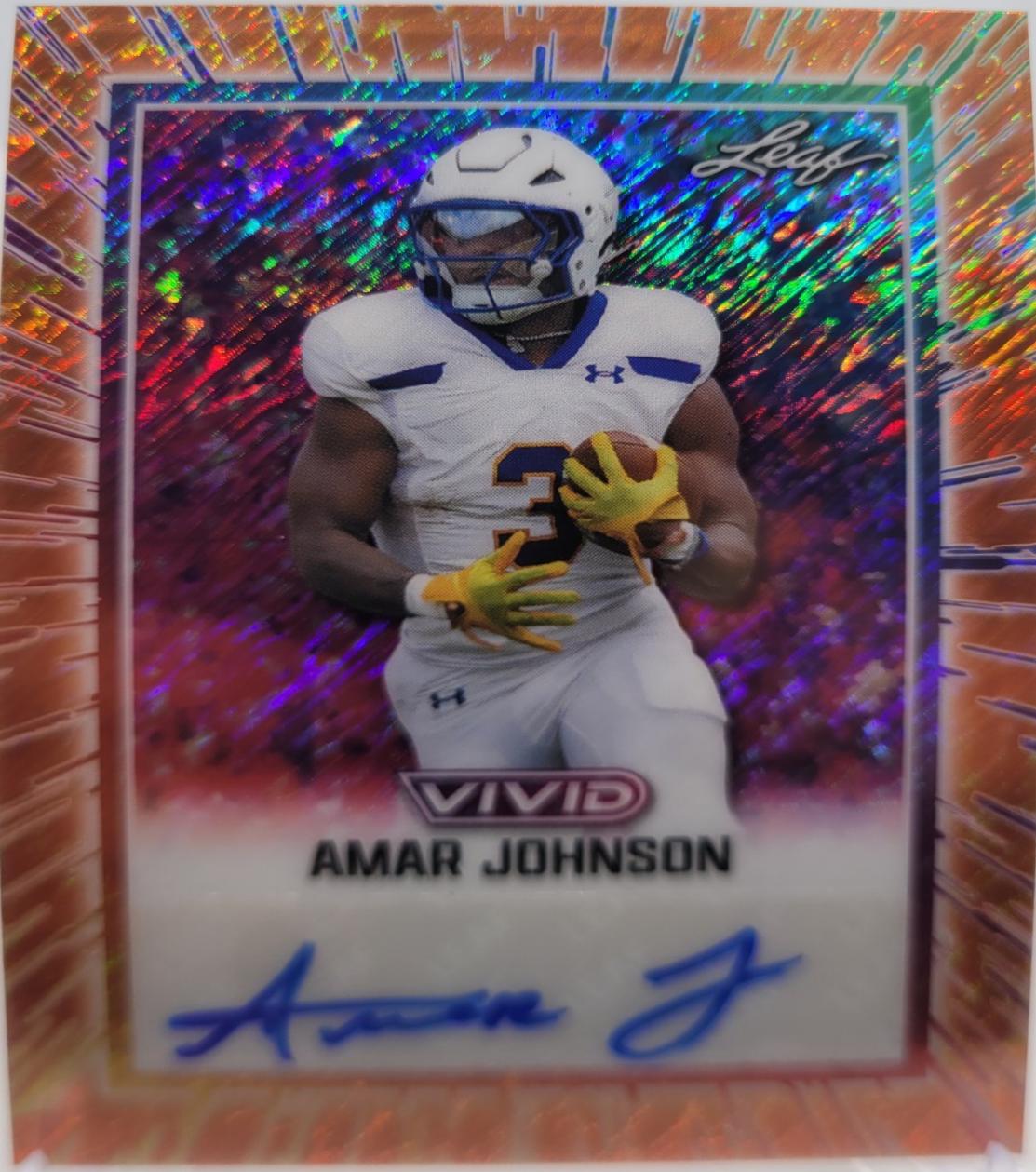 Amar Johnson [Prismatic Orange] #BA-AJ3