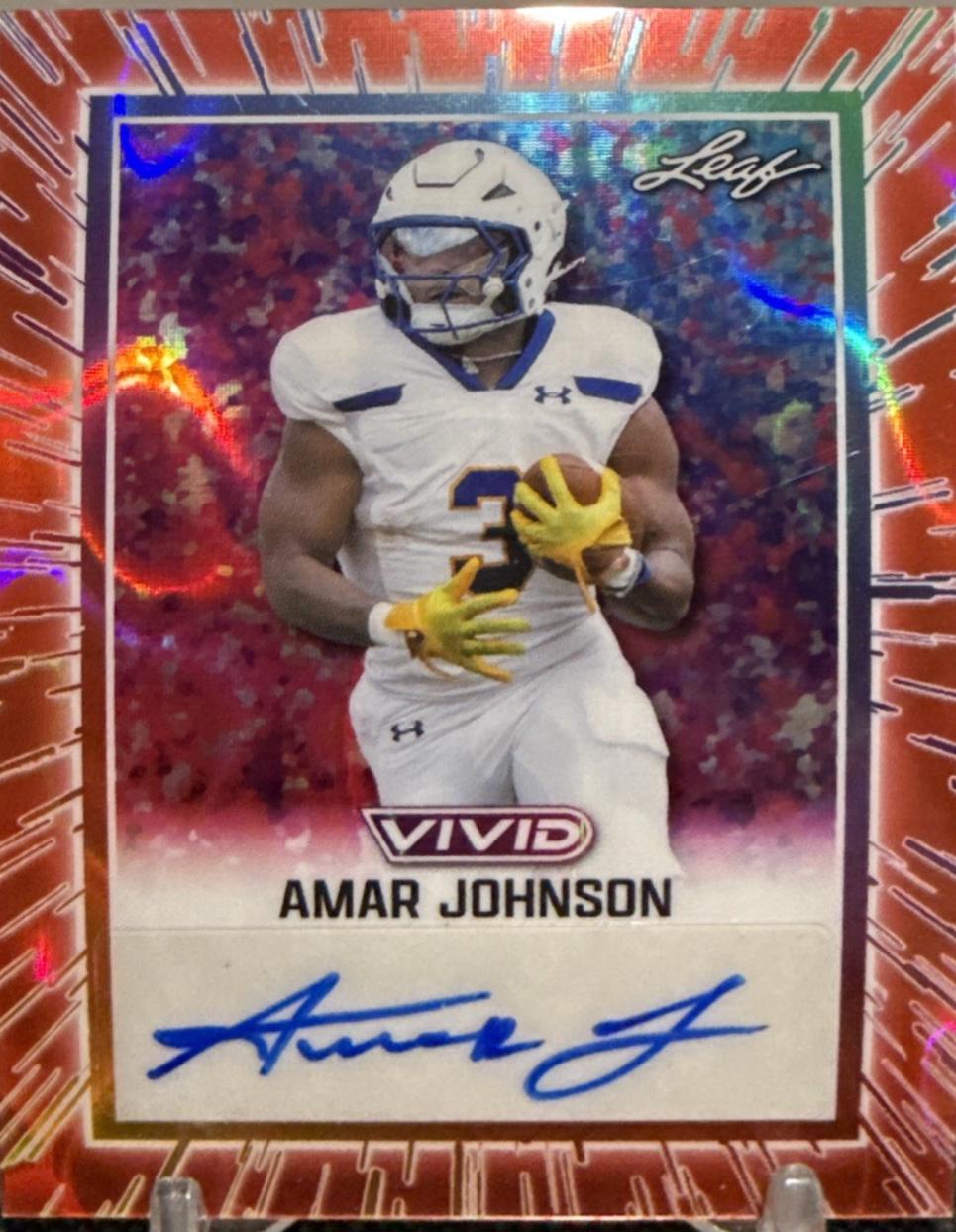 Amar Johnson [Prismatic Red] #BA-AJ3