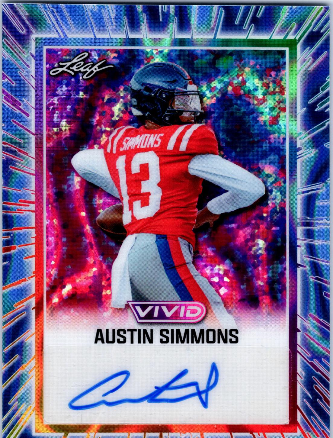 Austin Simmons [Prismatic Blue] #BA-AS1